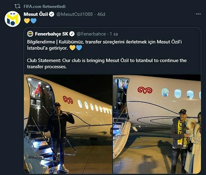 FIFA’dan büyük ilgi gören Mesut Özil paylaşımı
