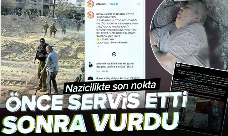 Katil İsrail önce algı yaptı sonra öldürdü!
