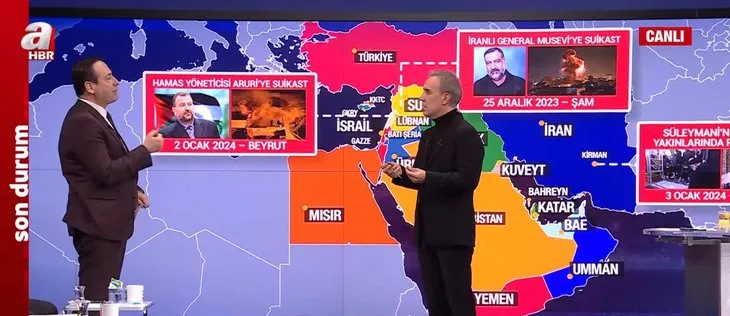 Orta Doğu yanıyor! Çifte saldırının şifreleri neler? Abdullah Ağar A Haber’de o bölgeyi işaret etti: Altından bu örgütler taşeron olarak çıkabilir