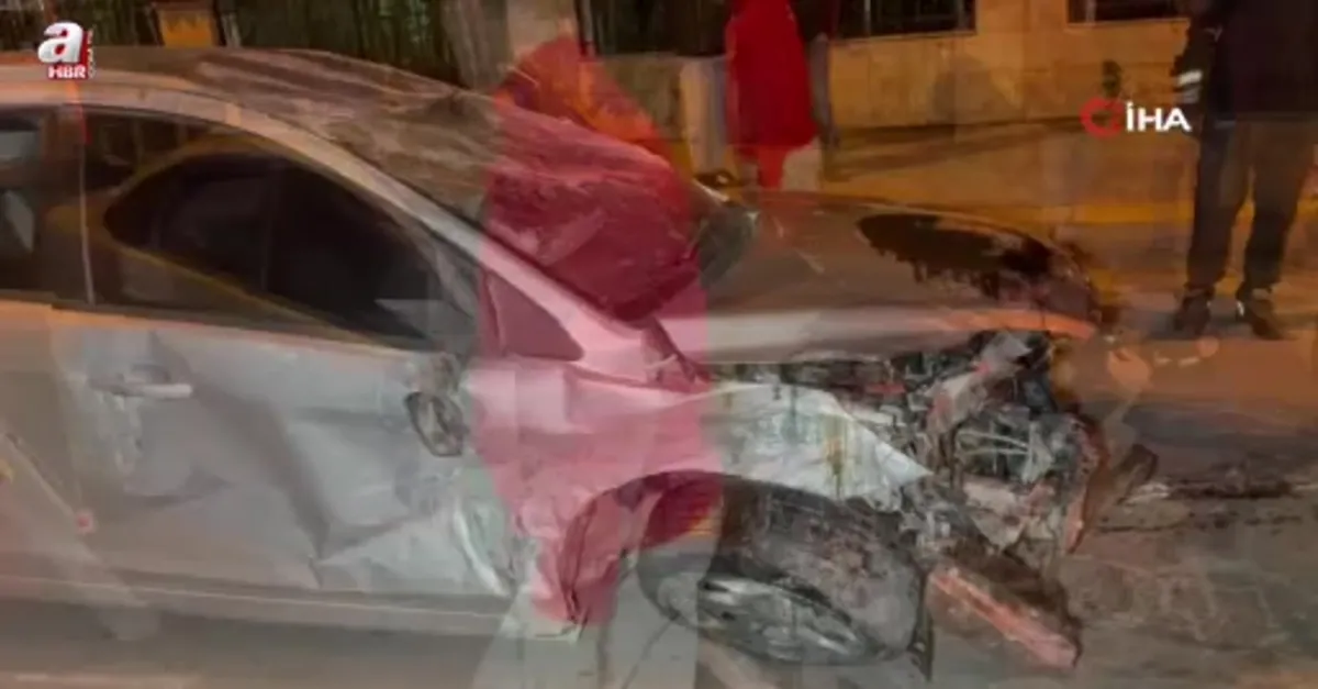 Samsun’da otomobil takla attı