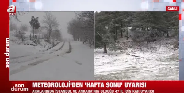 Meteoroloji'den İstanbul ve Ankara için kar uyarısı! Hafta sonu hangi illere kar yağacak? - 2