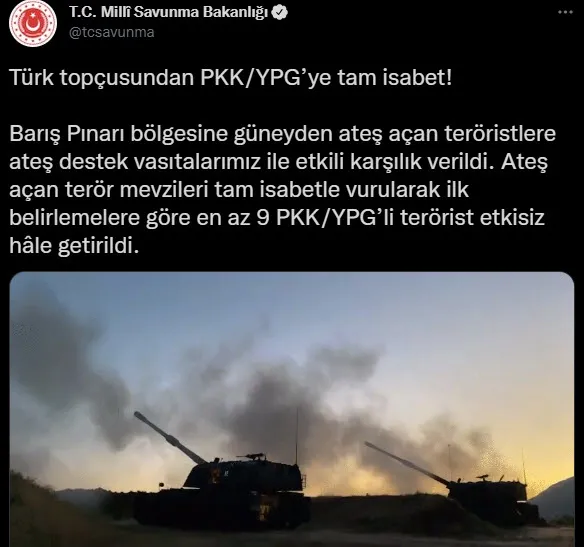 Son dakika: Türk askeri teröristlere geçit vermedi! Barış Pınarı bölgesinde 9 terörist etkisiz hale getirildi - 1