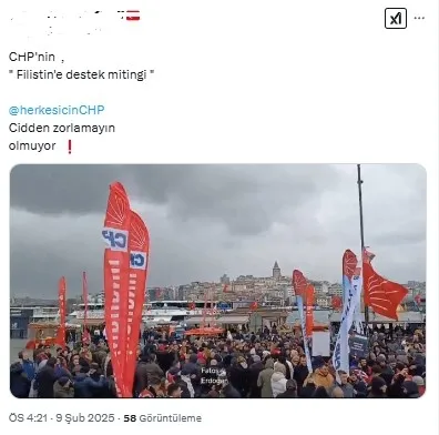 chpden-istanbulda-filistin-bayraksiz-filistin-mitingi-tepki-yagdi-sahterkarlik-1739117759495.jpg X üzerinden CHP'nin Filistin mitingine yapılan yorumlar | Ekran görüntüsü- ahaber.com.tr