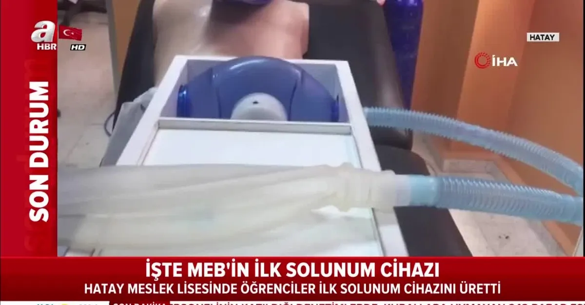 Son dakika: Lise öğrencileri solunum cihazı üretti! İşte ilk görüntüler |Video