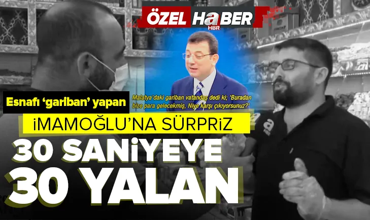 Ekrem İmamoğlu 30 tane yalan katmış