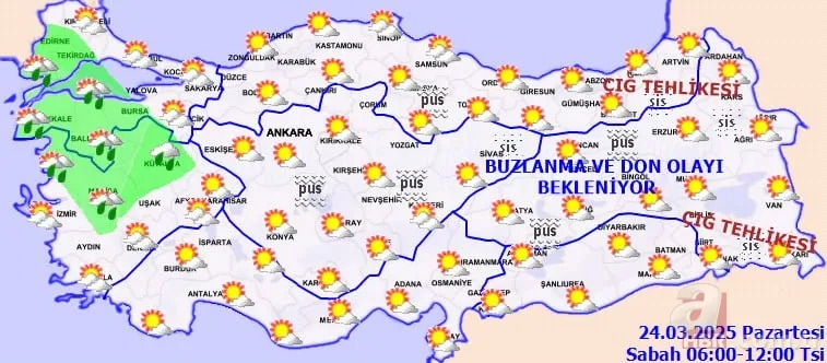24 Mart hava durumu raporu: Alerjisi astımı olanlar dikkat! Mali'den çöl tozu geliyor! Yeni haftada sıcaklıklar artıyor 8
