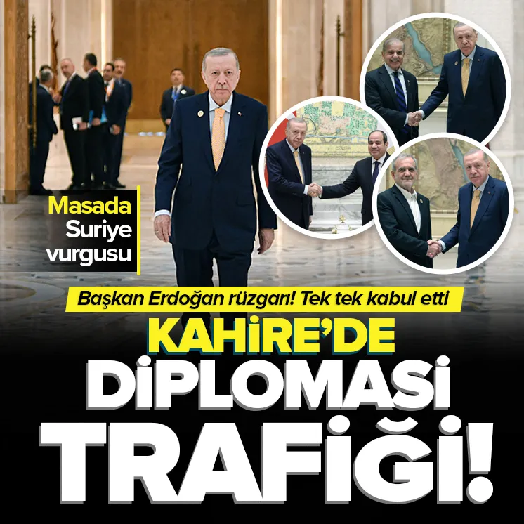 Başkan Erdoğandan Kahirede diplomasi trafiği!