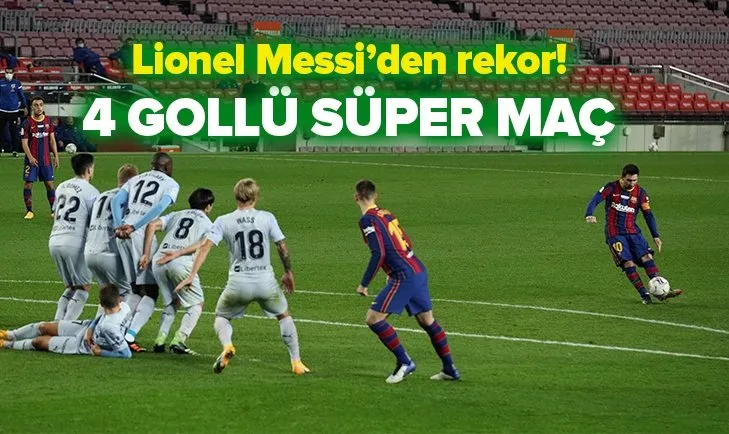 Barcelona Valencia maçında 4 gol | Messi Pele'nin rekoruna ortak oldu