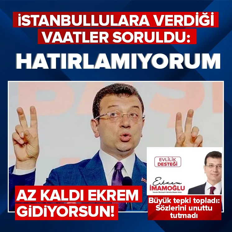 Ekrem İmamoğlu canlı yayında rezil oldu!