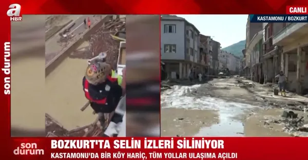 Kastamonu ve Sinop’ta sel felaketinin izleri siliniyor! A Haber ekipleri Kastamonu ve Sinop’ta