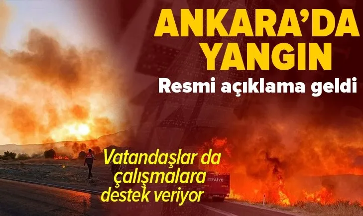 Ankara’da yangın: Kuş Cenneti bölgesinde yangına ilişkin resmi açıklama