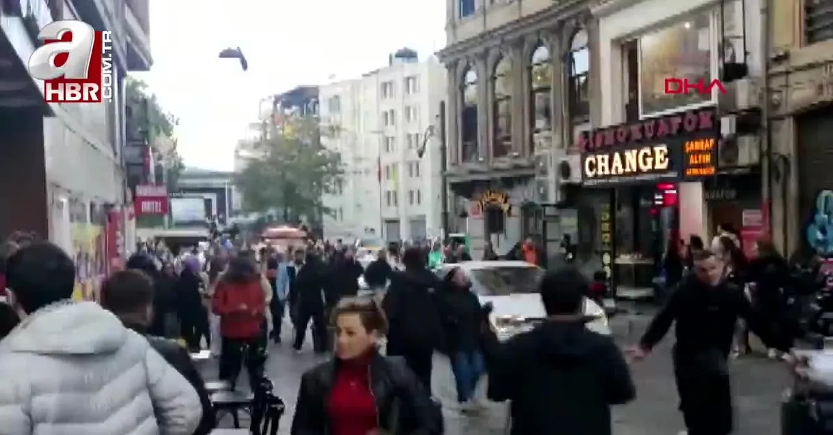 Taksim Caddesi'ndeki patlama anı kamerada!