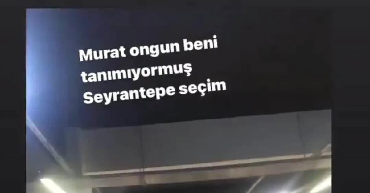 Murat Ongun beni tanımıyormuş