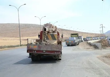 9 tonluk beton mevziler Suriye sınırında