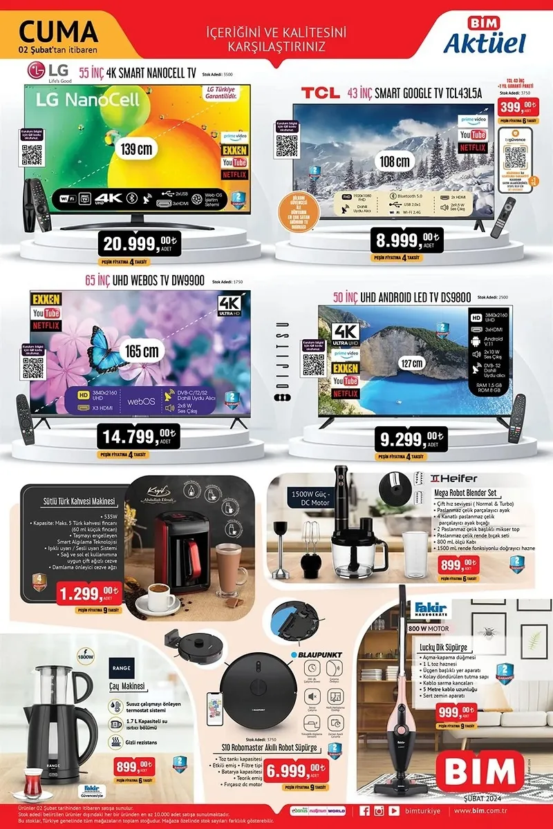 6 Şubat BİM aktüel ürünler kataloğu belli oldu! Haftaya BİM’de hangi ürünler uygun fiyattan satışa sunulacak?