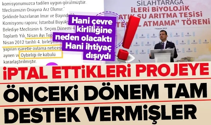 Ekrem İmamoğlu’nun iptal ettiği projeye CHP’liler bir önceki dönem tam destek vermiş