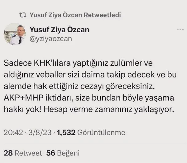 Kılıçdaroğlu’nun dostları tehdide doymuyor! ’AK Partililere ölüm’ mesajı: Size bundan böyle yaşama hakkı yok
