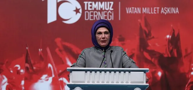 EMİNE ERDOĞAN: 15 TEMMUZ BİR HALK DEVRİMİYDİ