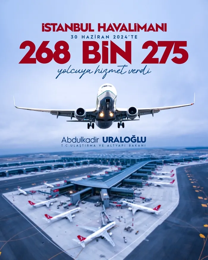 1719822249917.jpg İstanbul Havalimanı'nda tüm zamanların yolcu rekoru! Bir günde 268 bin 275 kişi... - 1