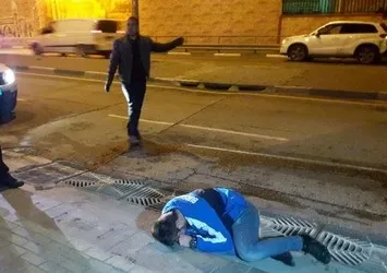 Bursa'da kaza yapan alkollü sürücü ağladı