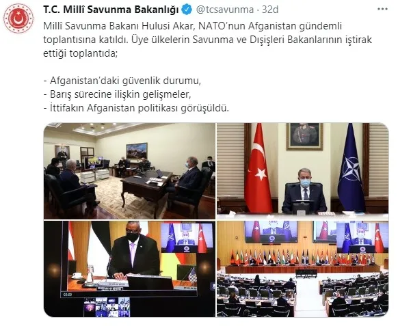 Bakan Hulusi Akar NATO'nun Afganistan toplantısına katıldı - 1