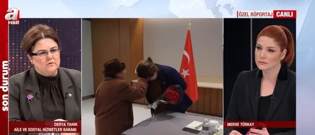 Aile ve Sosyal Hizmetler Bakanı Derya Yanık A Haber’de!