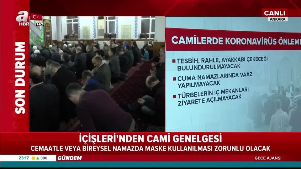 Icisleri Bakanligindan Cami Ve Mescit Genelgesi Ahaber Video Izle