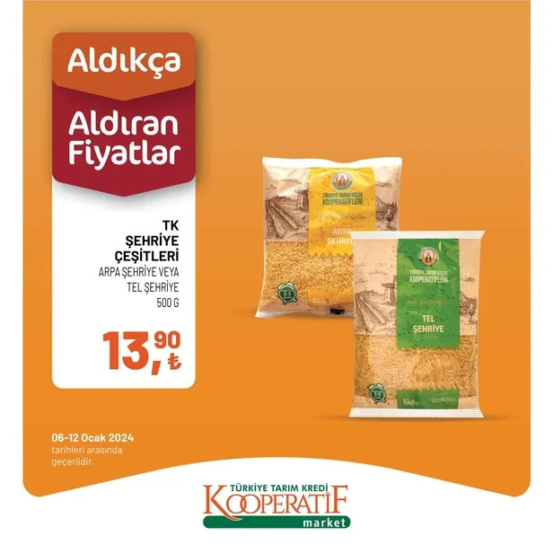 Tarım Kredi Market 11 Ocak indirim kataloğu: TK’da Kuru Soğan 7,50 TL, Portakal 12,50 TL, Limon 13,90 TL, Salatalık 22,90 TL, Yerli Muz 26,70 TL’den satışta