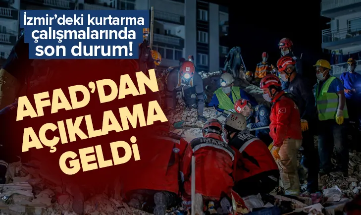 AFAD'dan İzmir depremiyle ilgili ilk rapor!