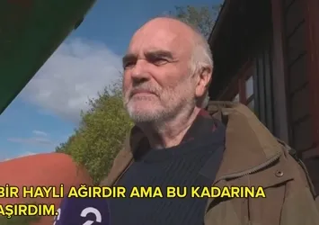 Bahçesine gemi girdi! Ruhu duymadı