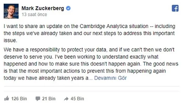 Facebook'un veri madenciliği - 2