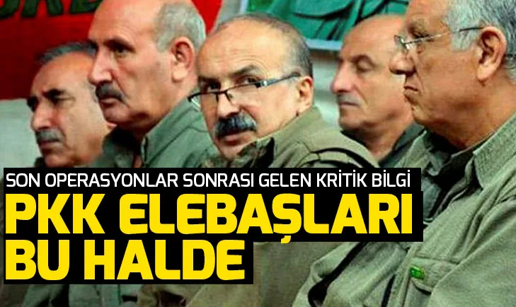 PKKda büyük çözülme! İşte PKK elebaşlarının geldikleri durum