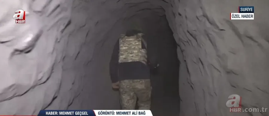 A Haber Suriye'deki o dev mühimmat deposunu görüntüledi! İşte dağın altında cephanelik 5