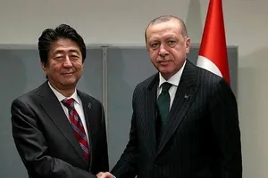 Başkan Erdoğan Japonya Başbakanı Şinzo Abe ile görüştü