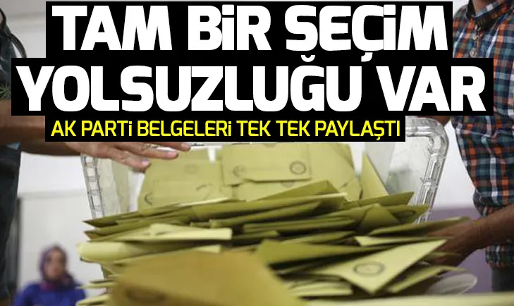 AK Partiden organize usulsüzlükle ilgili son dakika açıklaması