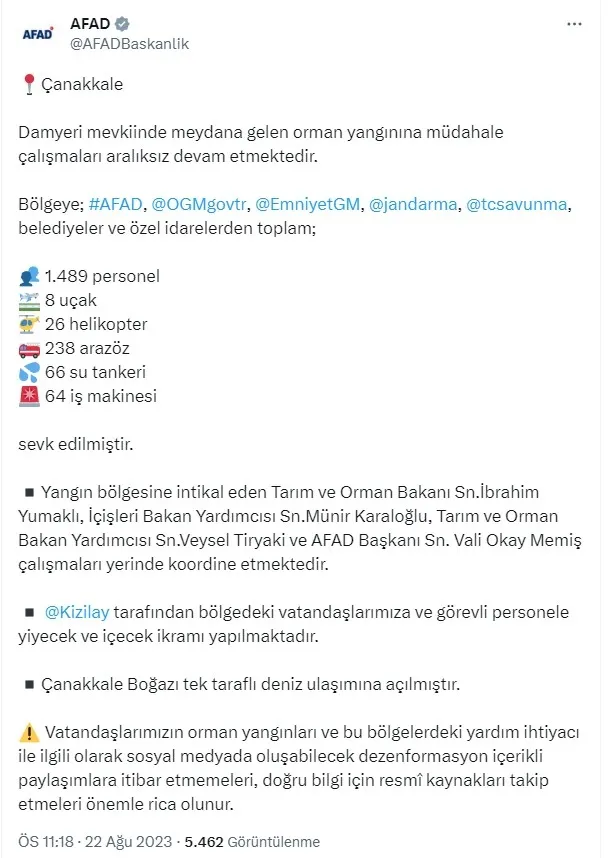 Çanakkale'deki orman yangını büyüyor! Alevler hastaneye ve üniversiteye yaklaştı