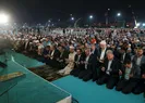 Başkan Erdoğan vatandaşlarla saf tuttu