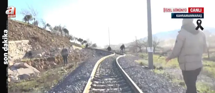 Deprem tren raylarını ne hale getirdi? A Haber’de ürküten görüntüler