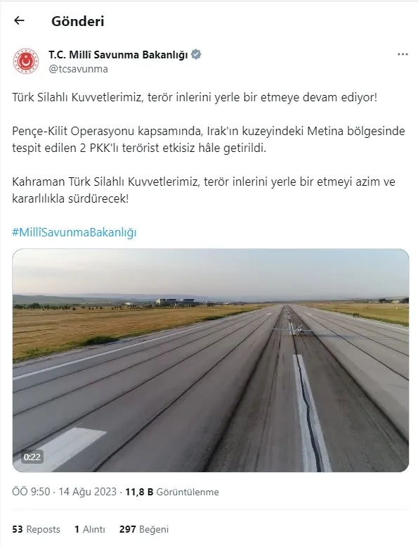 Son dakika | Pençe-Kilit operasyonunda 2 terörist etkisiz hale getirildi - 1