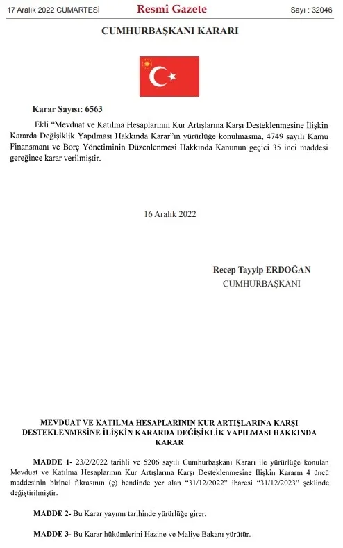 karar-resmi-gazetede-kur-korumali-mevduat-hesaplarinda-sure-bir-yil-uzatildi-1671227420133.jpg Karar Resmi Gazete'de: Kur korumalı mevduat hesaplarında süre bir yıl uzatıldı - 1