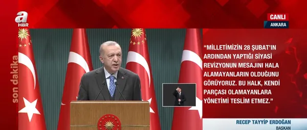 Son dakika: Kabine toplantısı sona erdi! Başkan Erdoğan’dan açıklamalar