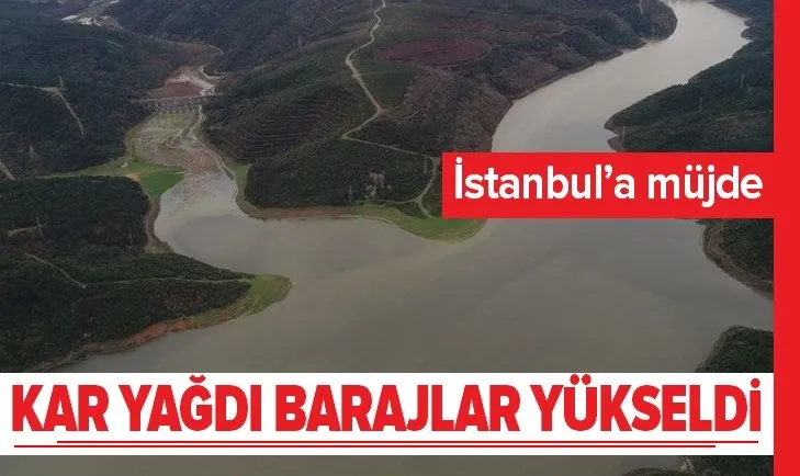 İstanbul'daki kar yağışı baraj doluluk oranlarını etkiledi