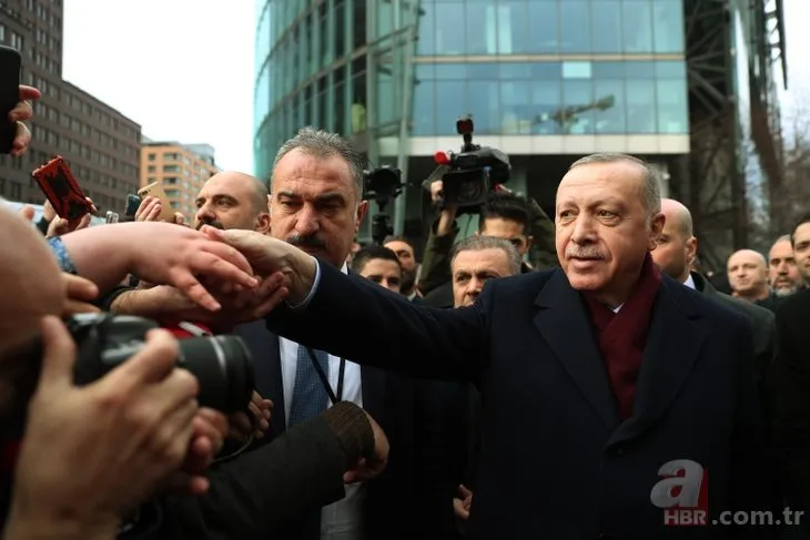 Başkan Erdoğan’a Berlin’de sevgi gösterisi