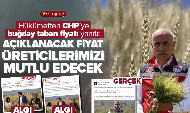 Hükümetten buğday taban fiyatı açıklaması