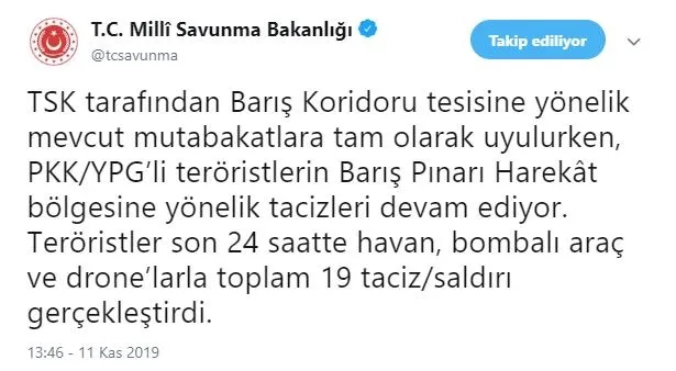 YPG'den harekat bölgesine taciz atışı - 1