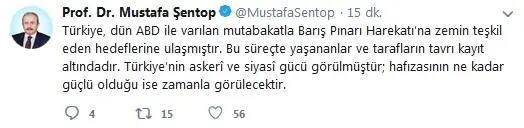 Mustafa Şentop'tan Türkiye ile ABD arasında varılan "Suriye anlaşması" hakkında açıklama - 1