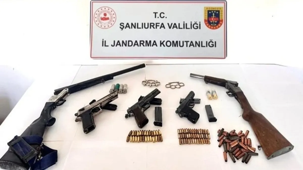 Şanlıurfa'da silah kaçakçılığı operasyonu 10 gözaltı