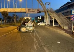 Batman’da römorklu traktör ile otomobil çarpıştı: 2 yaralı