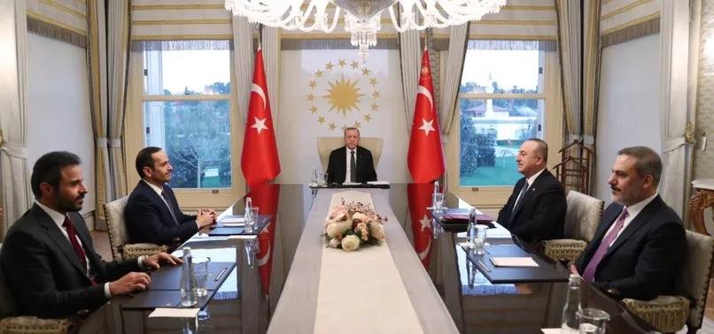 Son dakika: Başkan Erdoğan Katar Dışişleri Bakanı Al Sani’yi kabul etti
