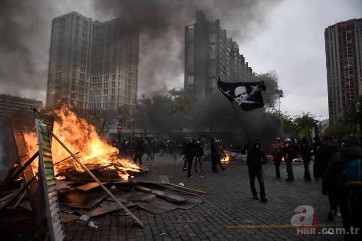 Sarı yelekliler yine sahnede! Paris meydan savaşı